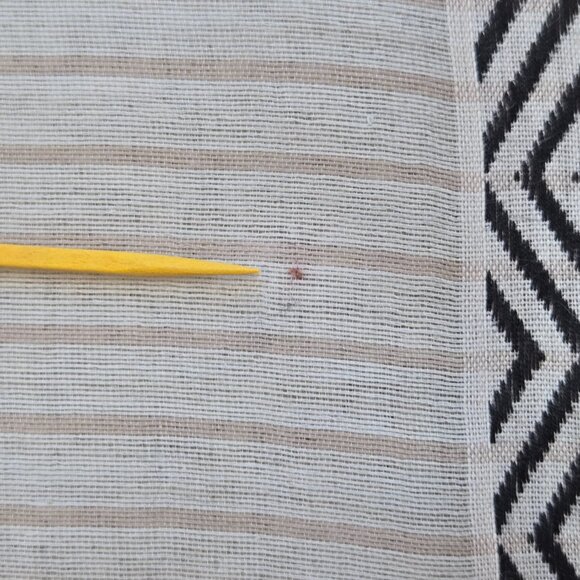 Inoui Editions Silk/Cotton Scarf Black Grey Tan Inouitoosh Inoui Paris - Picture 7 of 10